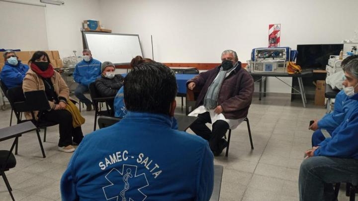 Malestar del Ministro Esteban por la detención de operarios del SAMEC: “Atenta contra la salud”