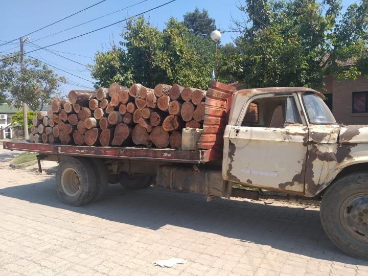 El Vehículo secuestrado por la Policía de Orán
