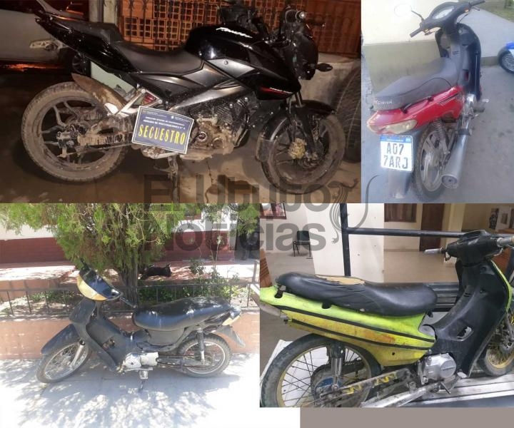 Cinco motocicletas fueron recuperadas por la Policía