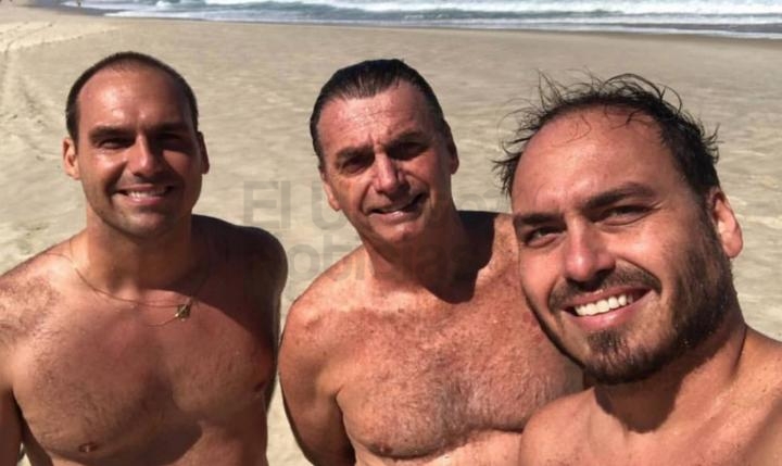 El hijo de Bolsonaro jefe de una asociacion ilicita
