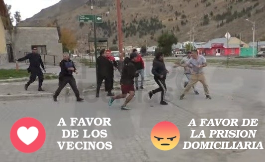 VIDEO - Esquel: a preso le dieron domiciliaria y vecinos lo lincharon
