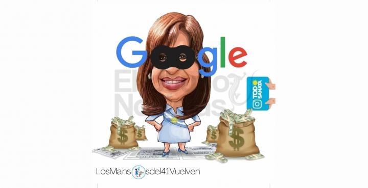 La respuesta de Google tras la denuncia de Cristina Kirchner por “ladrona de la Nación”