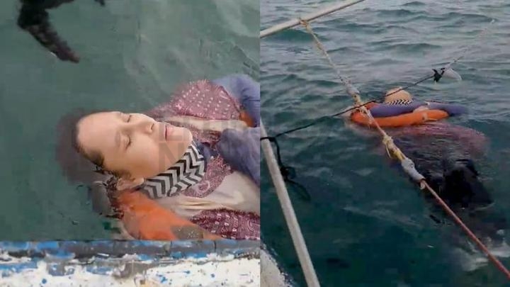 Encuentran viva flotando en el mar a una mujer desaparecida hace dos años