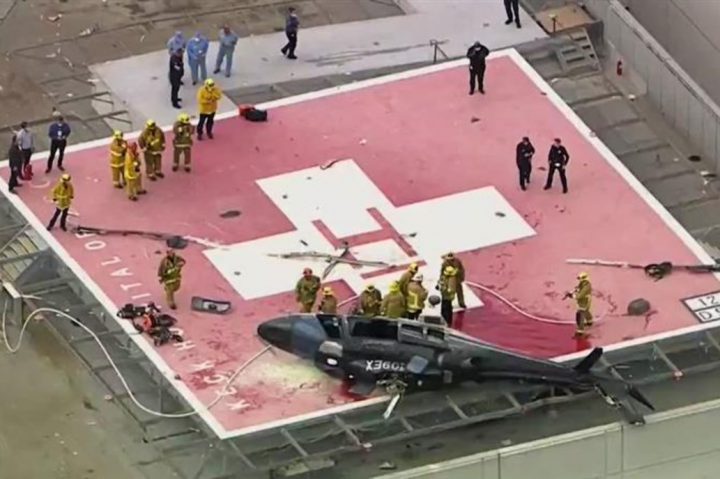 Video: se estrelló un helicóptero que llevaba un corazón para un trasplante