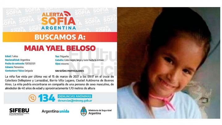Buscan a niña de siete años desparecida en Villa Lugano