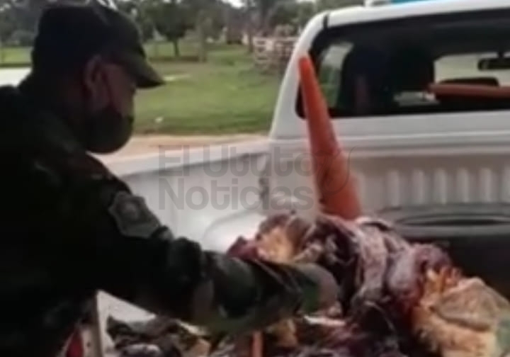 En Apolinario Saravia decomisaron 50 kgs. de carne no apta para el consumo humano.